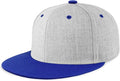 CHOK.LIDS Flat Bill Visor Classic Snapback Hat Blank Adjustable Brim High Top End Trendy Color Style Plain Tone Baseball Cap