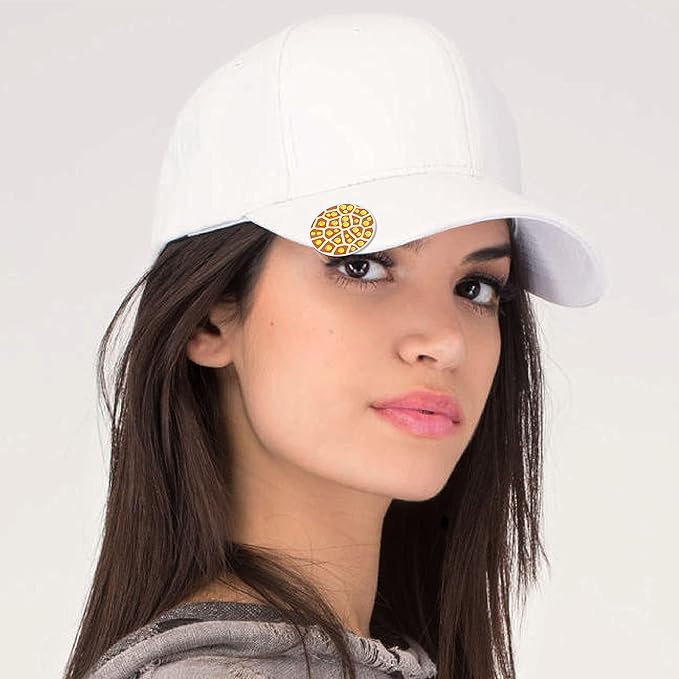 NAVIKA Giraffe Golf Ball Marker with Austrian Crystals - Safari Animal Theme - Hat Clip Gift for Women & Junior Golfers