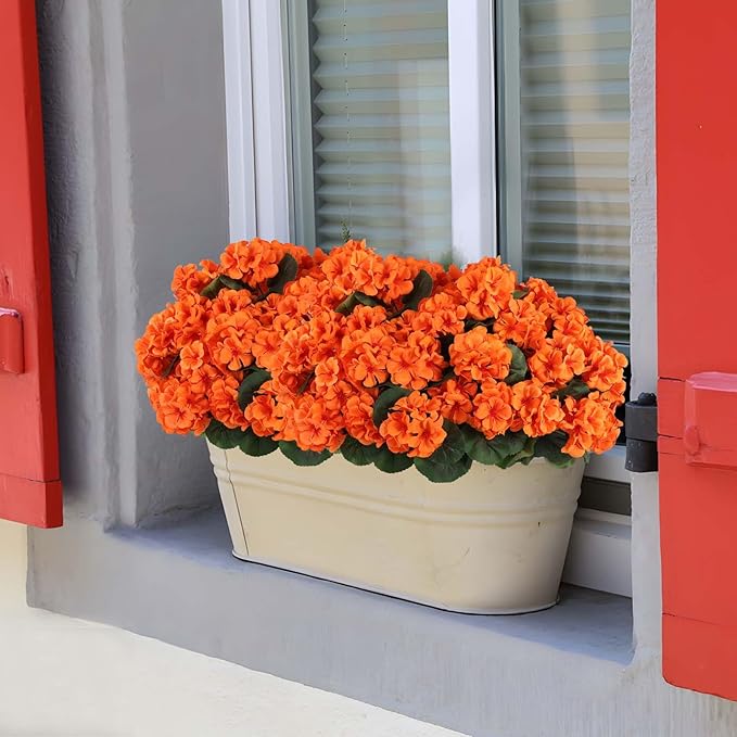 Hananona 6 Pcs Artificial Geranium Flowers - Image 6