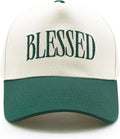 Blessed Trucker Hat, Vintage Embroidered Christian Baseball Caps for Men & Women, Trendy Religious/Birthday Gifts