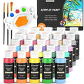 Shuttle Art Acrylic Paint, 25 Colors Acrylic Paint Set, 2oz/60ml Bottles by ShuttleArt