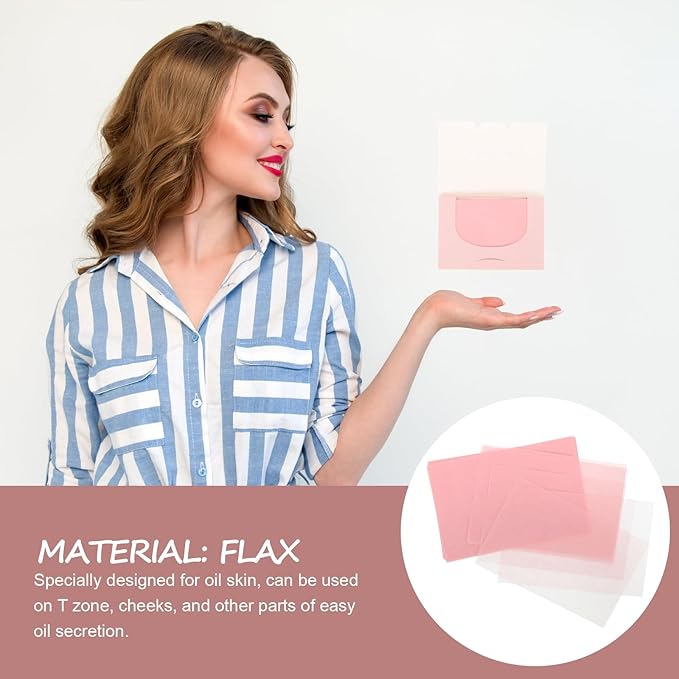 300pcs Sheets makeup blotting paper face wipes oil absorbing paper facial oil - Image 4