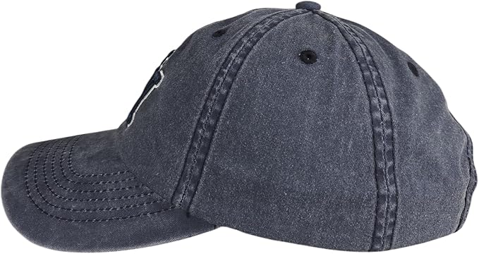 NY 3D Embroidered Cotton Dad Hat – New York Baseball Cap, Adjustable Metal Buckle Strap, Unstructured Low-Profile Style