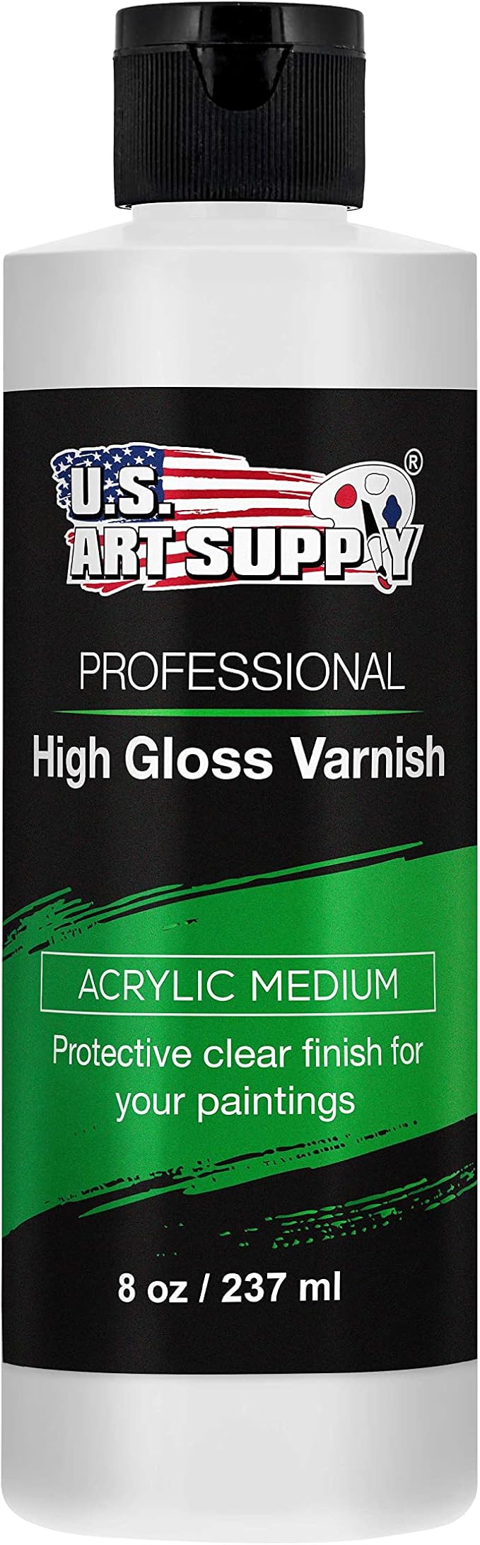 U.S. Art Supply 8 oz High Gloss Varnish by USArtSupply