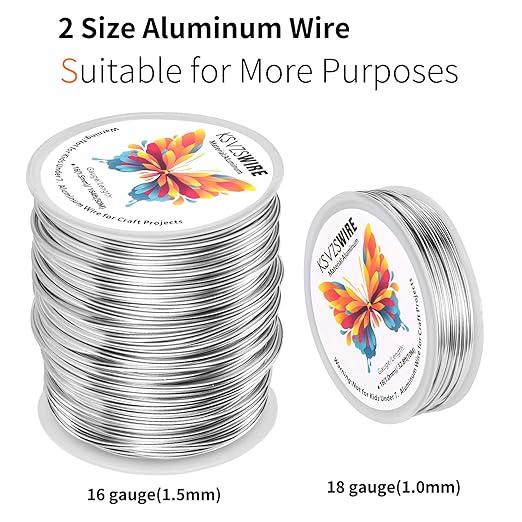 16 Gauge Aluminum Wire 164 Feet KSVZS Bendable Metal Wire - Image 8
