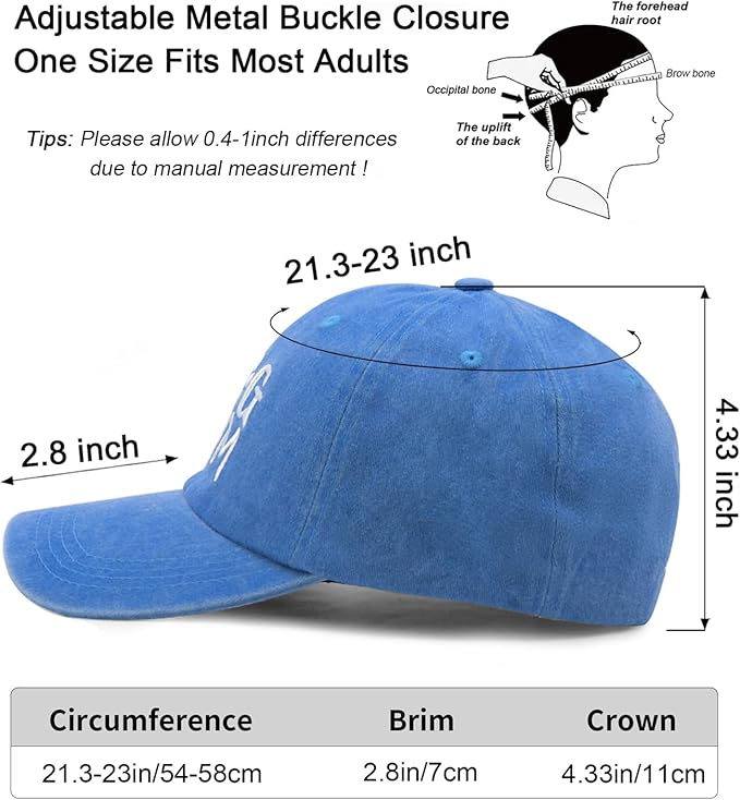 Waldeal Women's Embroidered Dog Mom Hat Adjustable Denim Baseball Cap
