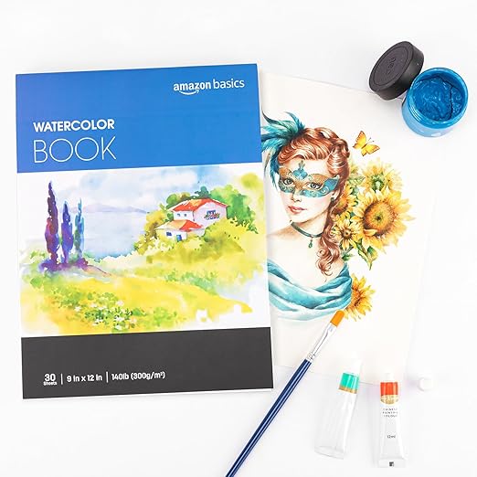 Amazon Basics Watercolor Pad, 140 lb / 300 gsm, 30 Sheets - Image 8