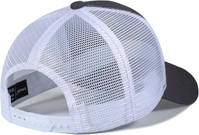 American Flag Trucker Hat - Snapback Hat, Baseball Cap for Men Women - Breathable Mesh Side, Adjustable Fit - for Casual Wear