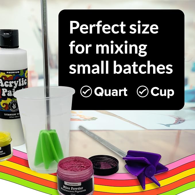 Art Resin Mixer Drill Attachment, Epoxy and Paint Stirrers - Image 4