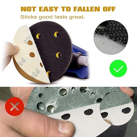 100PCS 5 Inch 8 Hole Sanding Discs 60 Grit - Image 3