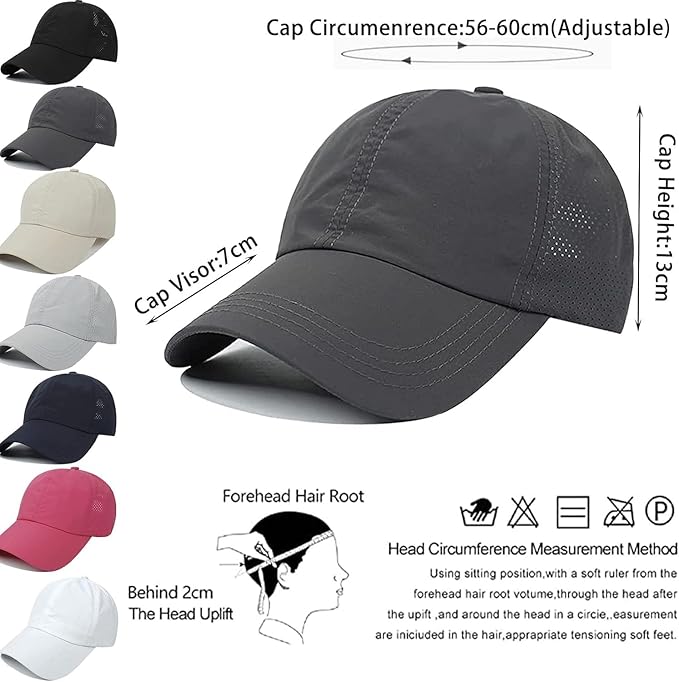 Criss Cross Hat Washed Distressed Baseball Cap Ponytail Hat High Messy Bun Ponycap for Women