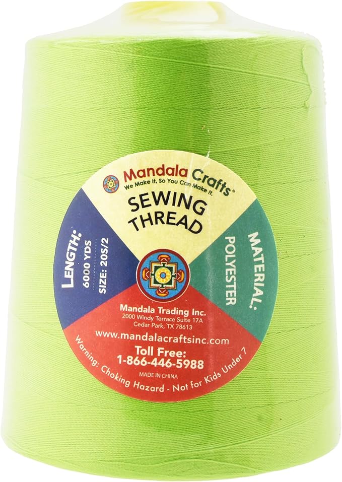 Mandala Crafts 4 Pack of Serger Threads Cones Spools - Image 3