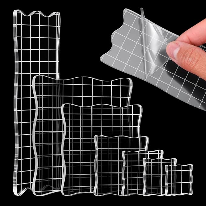 7PCS Acrylic Stamp Block by Unknown