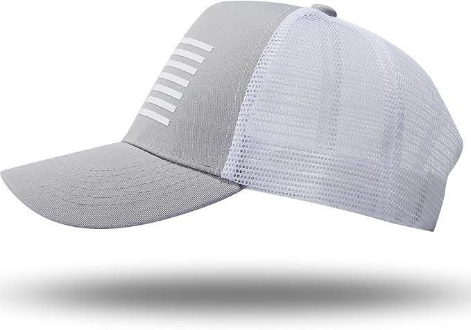 American Flag Trucker Hat - Snapback Hat, Baseball Cap for Men Women - Breathable Mesh Side, Adjustable Fit - for Casual Wear