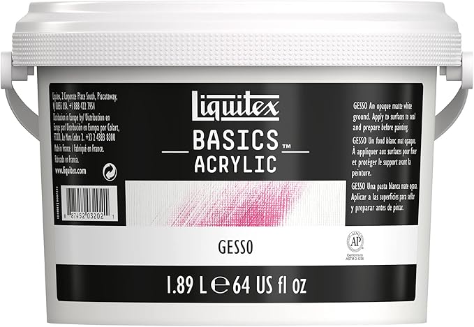 Liquitex BASICS Gesso Surface Prep Medium, 1.89L Tub by Liquitex