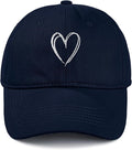 American Trends Womens Baseball Caps Cute Heart Dad Hat, Adjustable Cotton Unisex Cap for Workout, Golf & Everyday Wear