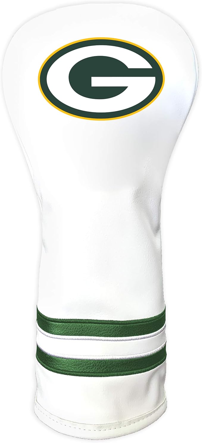 Team Golf NFL Pittsburgh Steelers White Vintage Fairway Head Cover White Vintage Fairway Golf Club Headcover, Form Fitting Design, Retro Design