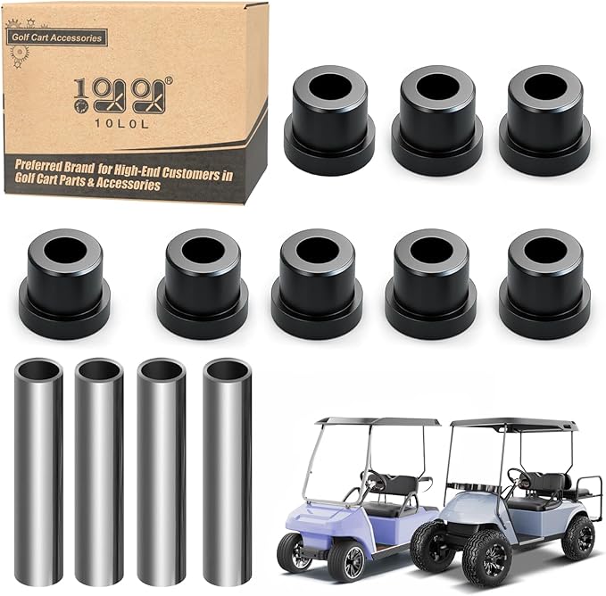 10L0L Golf Cart Rear Spring Bushing Kit for EZGO TXT & Medalist 1994-up, Club Car DS 1981-up