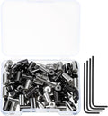 MECCANIXITY 70 Pcs Metal Locking Pin Backs, Locking Pin Keepers Clasp 9mm by MECCANIXITY