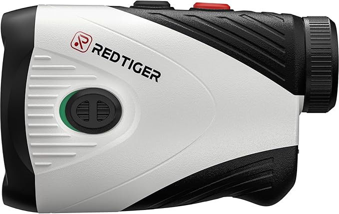 REDTIGER Golf Rangefinder with Slope Switch, 1200 Yards Range Finder Golfing, 7X Magnification, Flag Pole Locking Vibration, Rechargeable Range Finders with Magnet Stripe, GolfVue Series 1