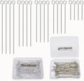 150pcs Silver Filled Eye Pins Non Tarnish Craft Earring Bracelet Jewelry Making by MICROAMOY
