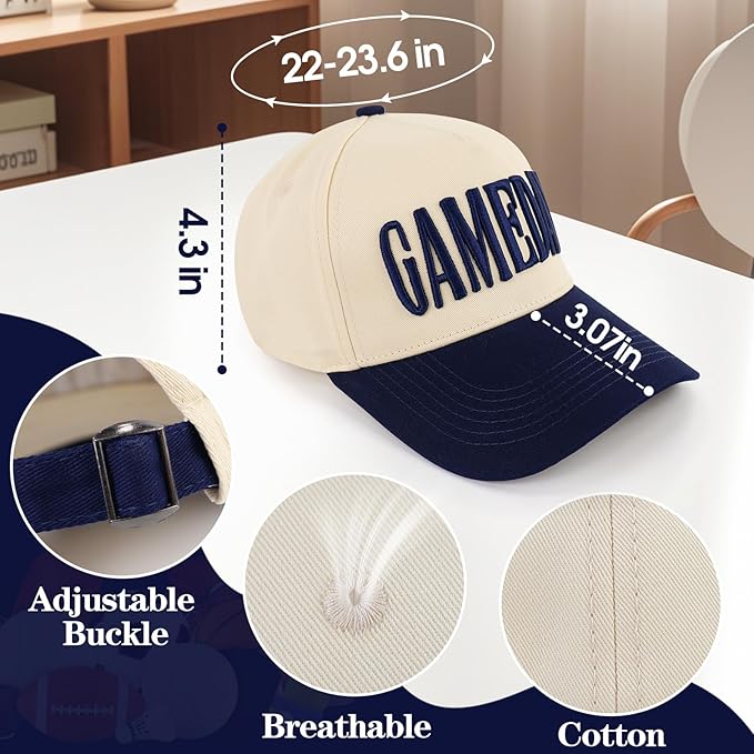 Game Day Hat for Women Men, World Cup Hat Football Softball Basketball Caps