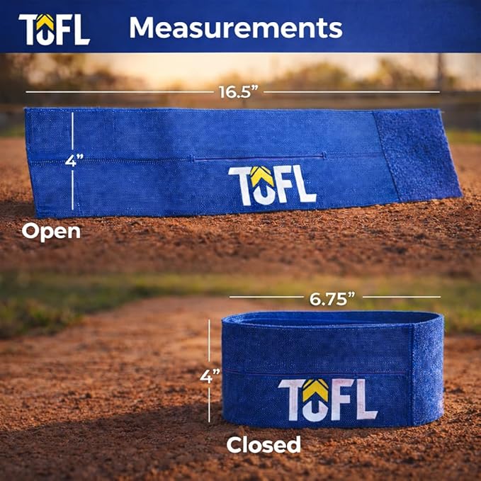TOFL Baseball Glove Wrap Band for Mitt Shaping | Elastic Strap with Adjustable Closure for Pocket Forming & Storage | Youth & Adult Softball Mitt Care Accessory (Color & Quantity Options)
