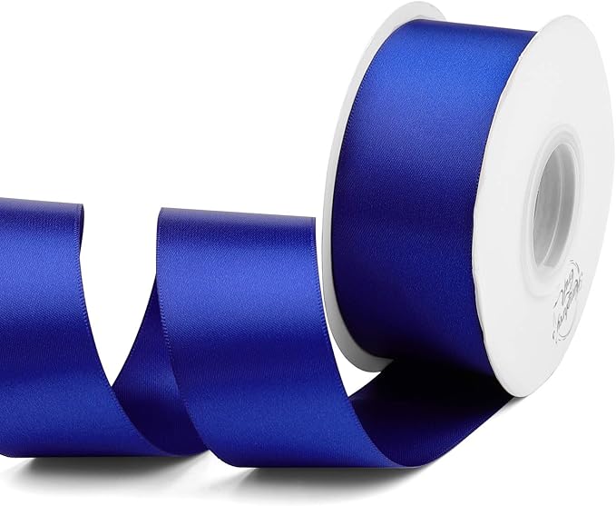 Humphrey's Craft 1-1/2 Inch Cobalt Blue Double Faced Satin Ribbon by HumphreysCraft