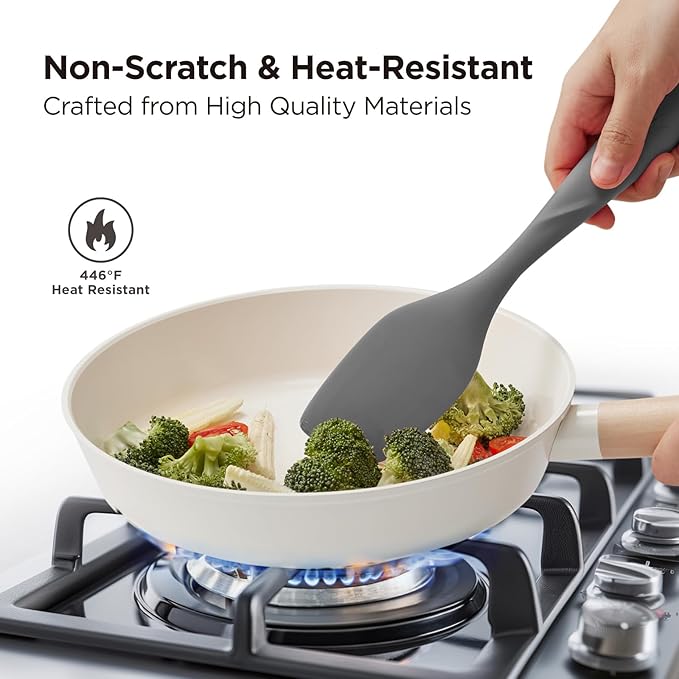 Kitchen Mama WaltzGrip Platinum Silicone Scraping Spatula: Heat Resistant - Image 5