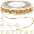 Jishi 33ft Stainless Steel Gold Plated Chain by Jishi