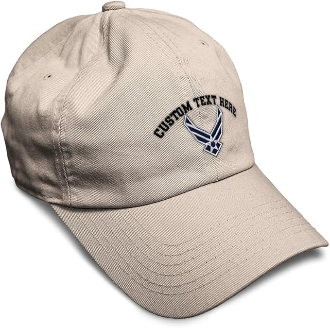 Speedy Pros Soft Baseball Hat Embroidered Dad Hat Air Force Emblem Embroidery Men & Ladies Baseball Cap Cotton