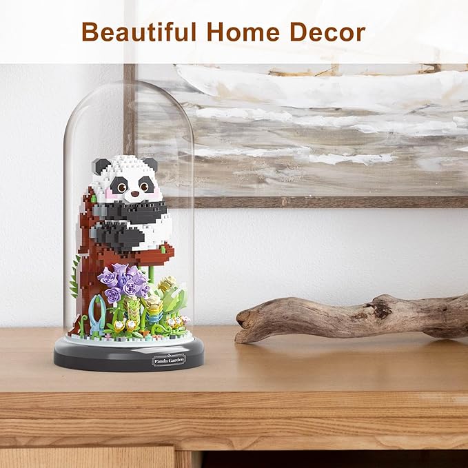 Panda Flower Building Set for Adult Party Favors for Kids Animal Building - Image 2