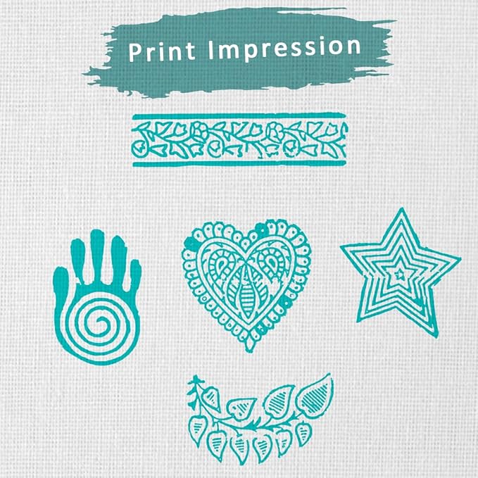 Wooden Block Stamp Hand Carved Printing Stamp - Image 3