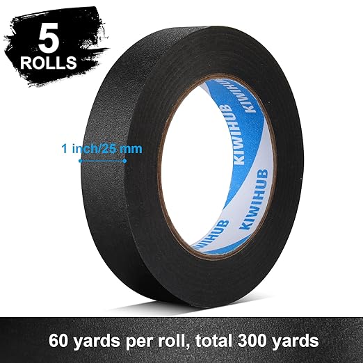 Black Painters Tape, DIY Crafting, Decoration and School Projects - Image 2
