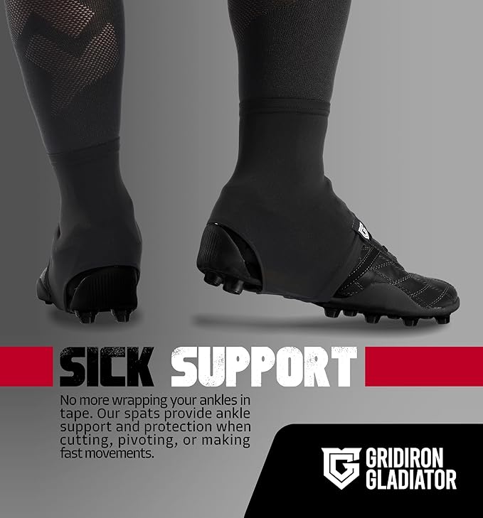 Gridiron Gladiator Cleat Covers - Football Spats - Football Cleat Cover - Cleat Spats for Soccer, Baseball & Softball