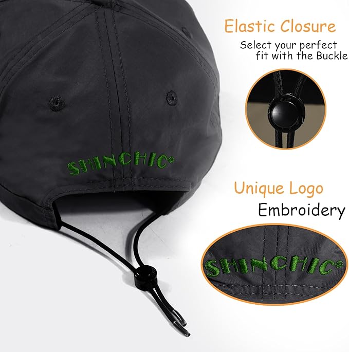 Mens Water-Resistant Baseball Cap Womens Rain Hat Foldable Outdoor Running Sun Fishing hat