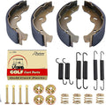 Roykaw EZGO Brake Shoes Pads and Spring Kit Compatible with1996-Up TXT/ST350/Workhorse and Yamaha 1993-Up G14, G16, G19-G22 Golf Cart Models Replaces # 27943G01, 70794G01, 70795G01