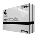 Trotec | Metallic Looking Acrylic Sheet | 12"x20"x1/16, Name Plate | USA Made by TrotecEngravingSupplies