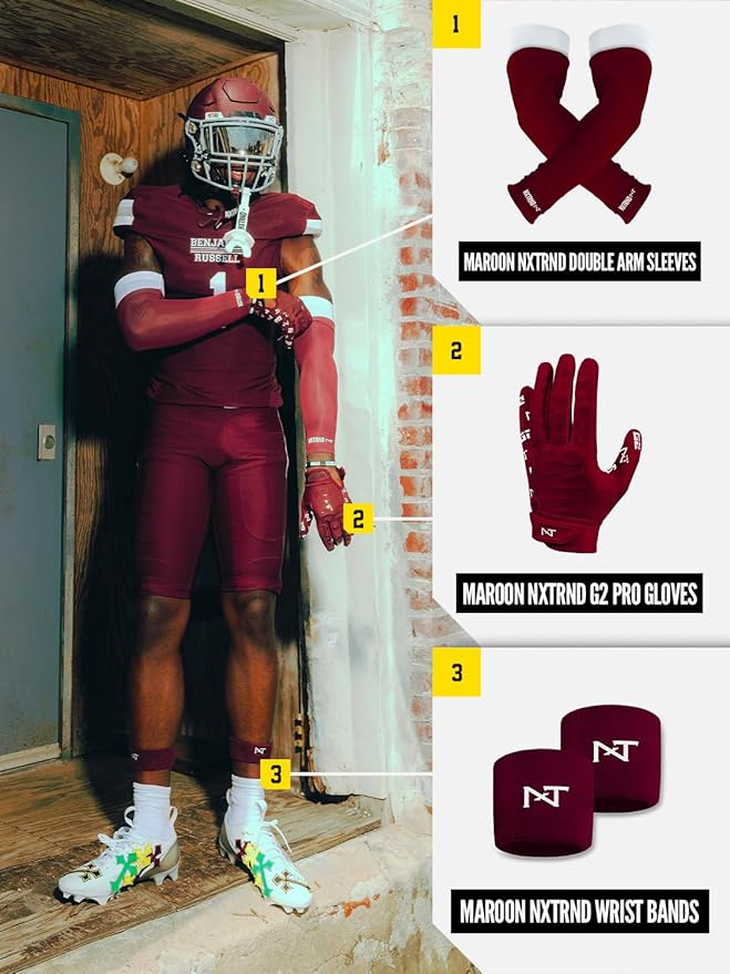 1 Pair Nxtrnd Compression Arm Sleeves for Men, Breathable Football, Basketball, Baseball Accessory, Adult & Kids