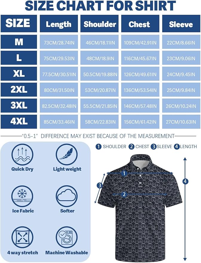 Mens Golf Shirts Golf Polo Shirts for Men Short Sleeve Polo Shirts Golf Gifts