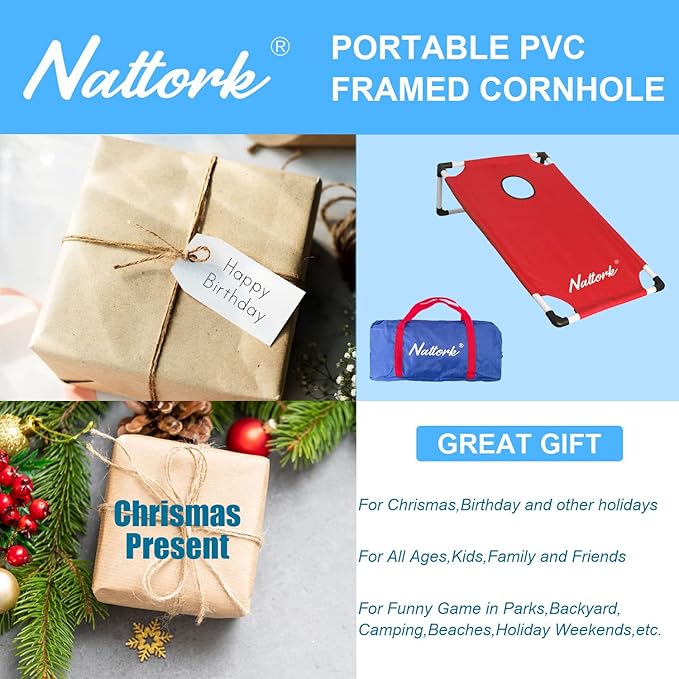 Portable Cornhole Set with 2 Collapsible Cornhole Boards, 8 Cornhole Bean Bags - Image 6