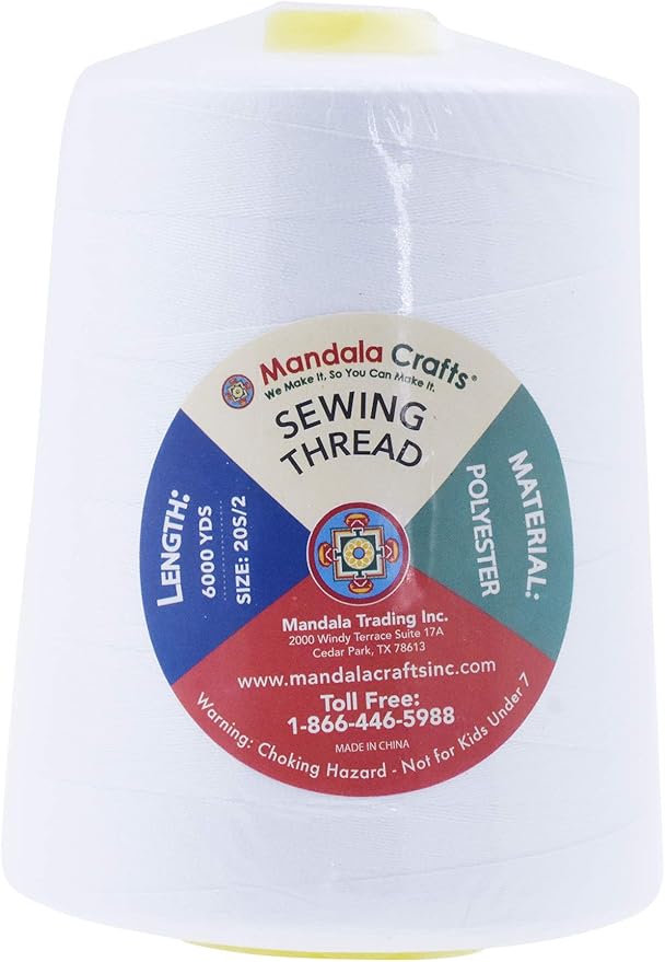 Mandala Crafts 4 Pack of Serger Threads Cones Spools - Image 3