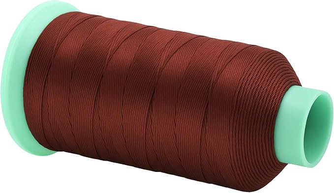 Mandala Crafts Size 69 210D T70 Bonded Nylon Thread Copper Brown Heavy Duty - Image 2