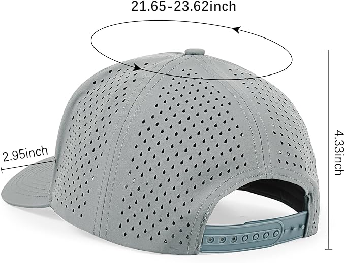HH HOFNEN Quick Dry Baseball Cap Mesh Snapback Hat Sun and Rain Protection Golf Ball Cap for Men Women