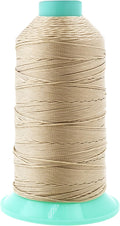Mandala Crafts Bonded Nylon Thread Cream Heavy Duty Sewing Threads by MandalaCrafts