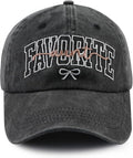 Favorite Aunt Hat for Women, Cute Adjustable Cotton Embroidered Auntie Baseball Cap