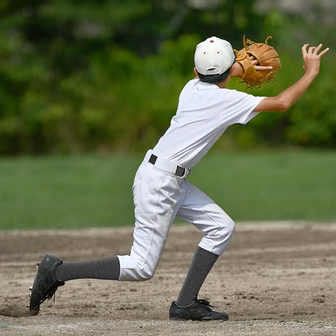 Haysandy Baseball or Softball Sock and Belt Combo Set 3 Football Baseball Socks with Softball Belt for Youth Boys Kids