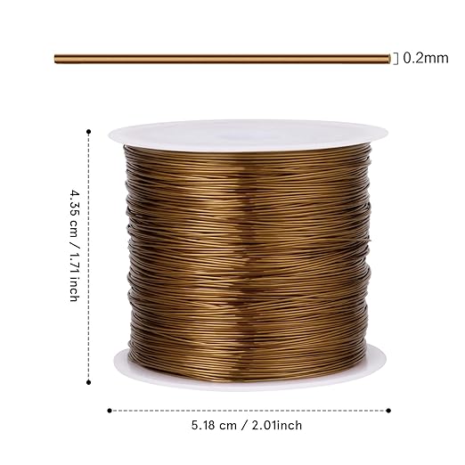 492FT Jewelry Wire 32 Gauge Tarnish-Resistant Copper Beading Wires Roll Bulk - Image 3