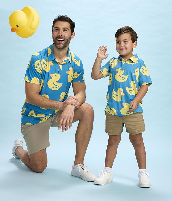 Tipsy Elves Kids and Toddlers Golf Shirts - Athletic Comfort Fit with Quick Dry Material