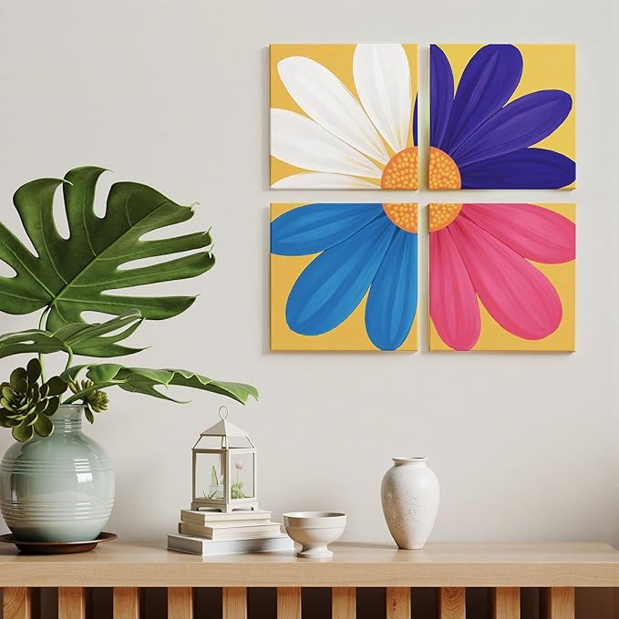 Small Canvas Boards for Kids Painting 56Pcs of 5x5, 10x10 inch Flat Square - Image 8